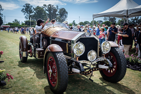 Custom-built vehicle originally was a 1915 American LaFrance fire truck.