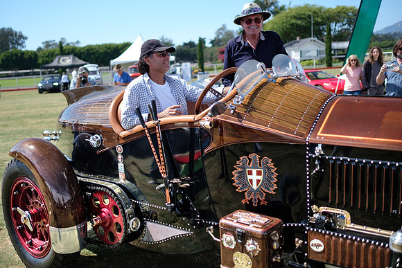 Custom-built vehicle originally was a 1915 American LaFrance fire truck.