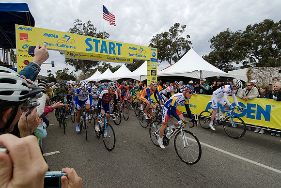 2008 Tour of California, Santa Barbara to Santa Clarita start